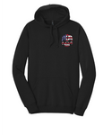 India Hoodie (Black)- USA Flag