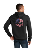 India Hoodie (Black)- USA Flag